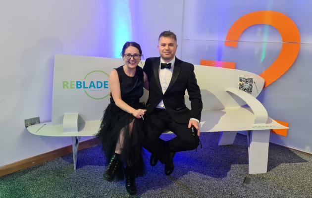 Fiona and Steven Lindsay at the Green Energy Awards 2021