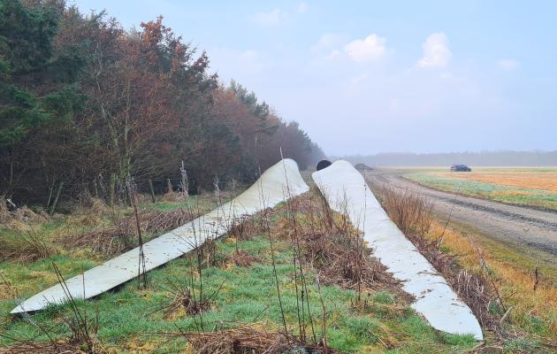 Waste turbine blades