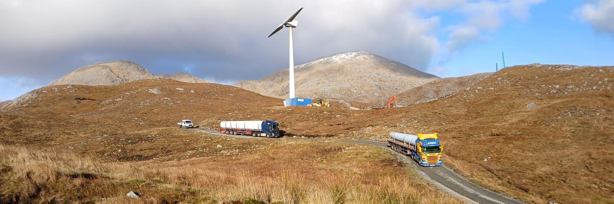 Lorry in a landscape 